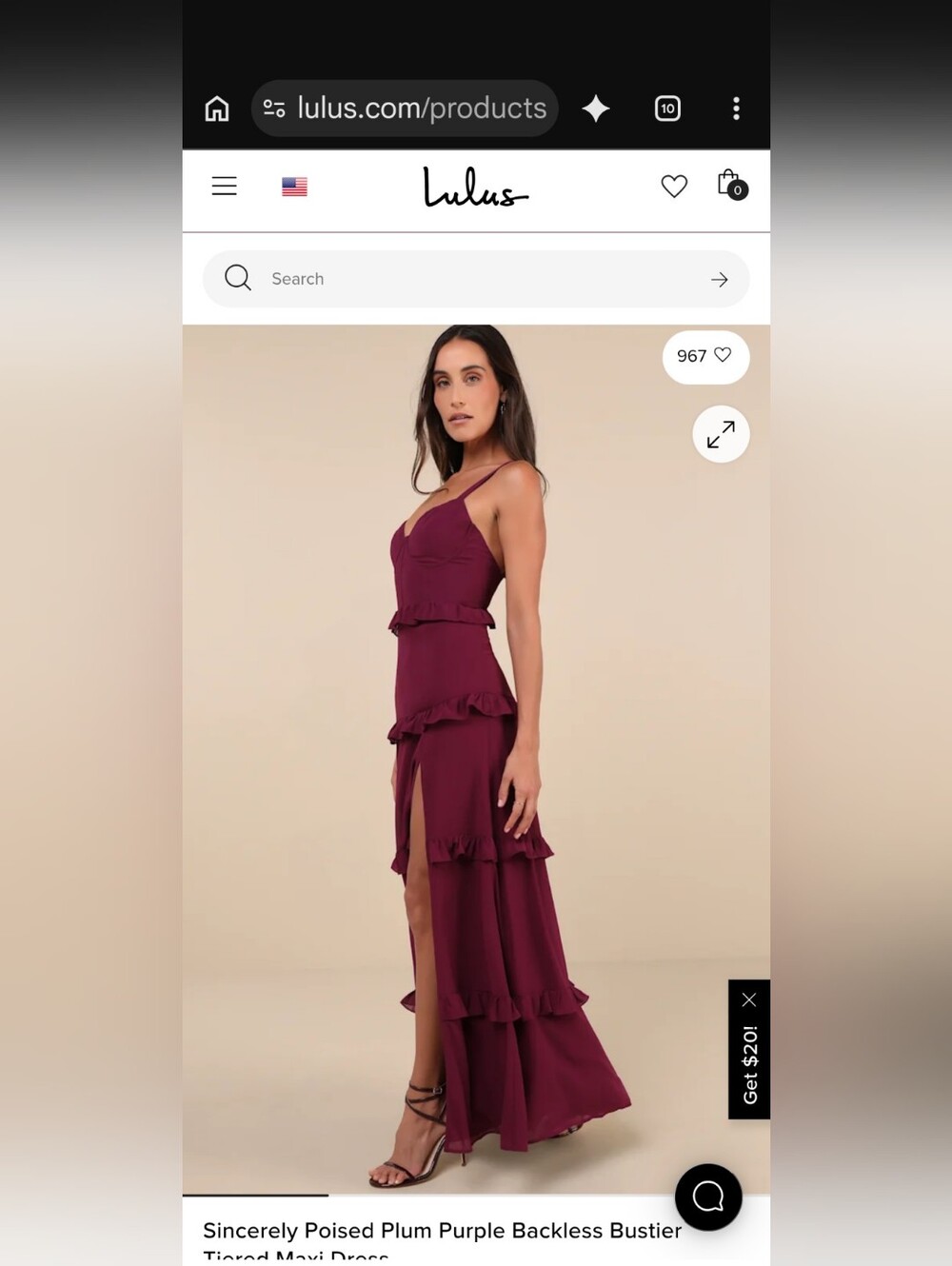 NWT Elegant Burgundy Ruffle Tiered Dress
